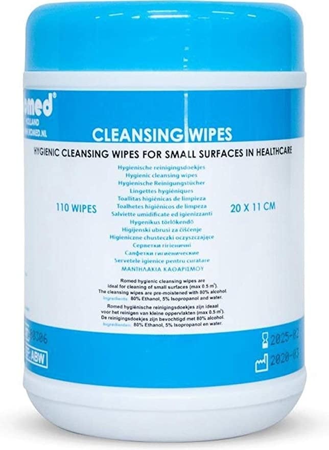 Romed Romed alcohol wipes Cleaning wipes impregnated with alcohol (dispenser) - Copy, foto 3 van 3