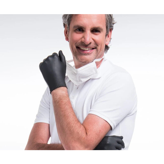 Comforties Soft Nitrile Gants Basique Noir 100 Pièces