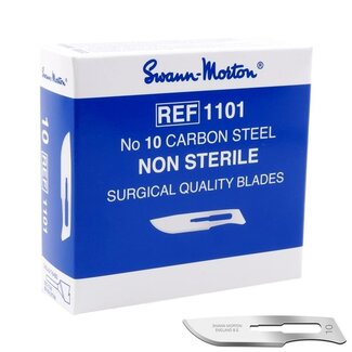 Swann Morton Lames Swann-Morton en carbone non stériles No. 10