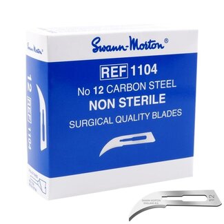 Swann Morton Lames Swann-Morton en carbone non stériles No. 12