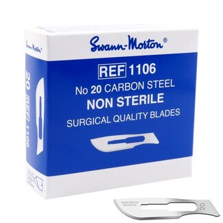 Swann Morton Lames Swann-Morton en carbone non stériles No. 20