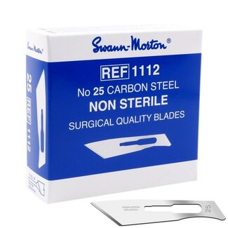 Swann Morton Lames Swann-Morton en carbone non stériles No. 25