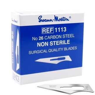 Swann Morton Lames Swann-Morton en carbone non stériles No. 26