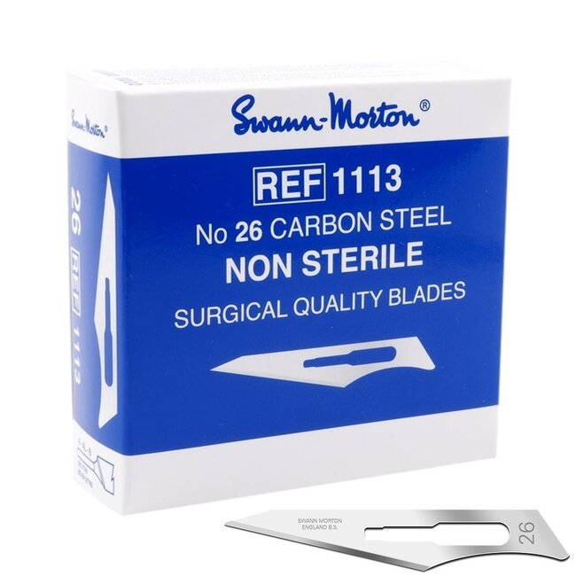 Swann Morton carbon mesjes niet steriel nr 26