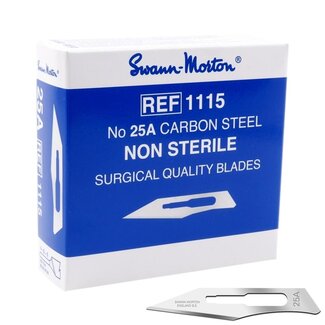 Swann Morton Lames Swann-Morton en carbone non stériles No. 25A