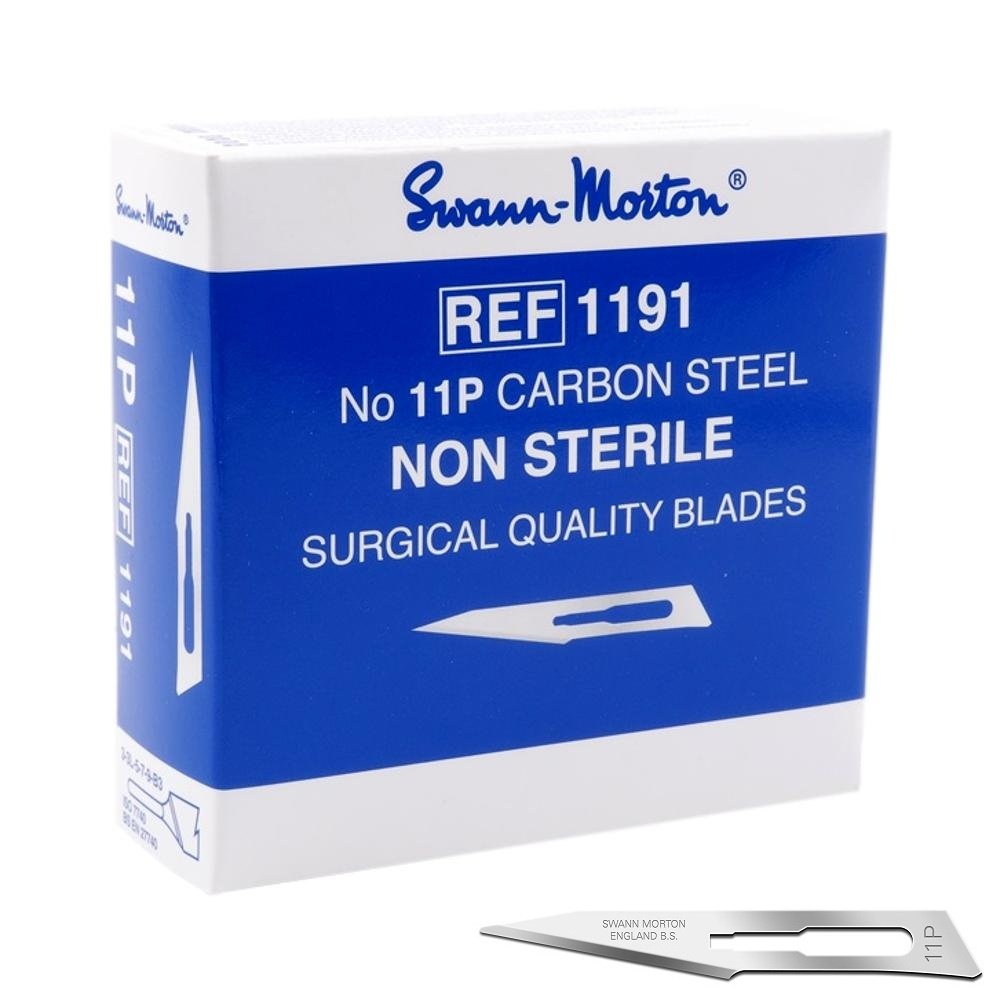 Swann Morton Lames Swann-Morton non stériles No. 11P