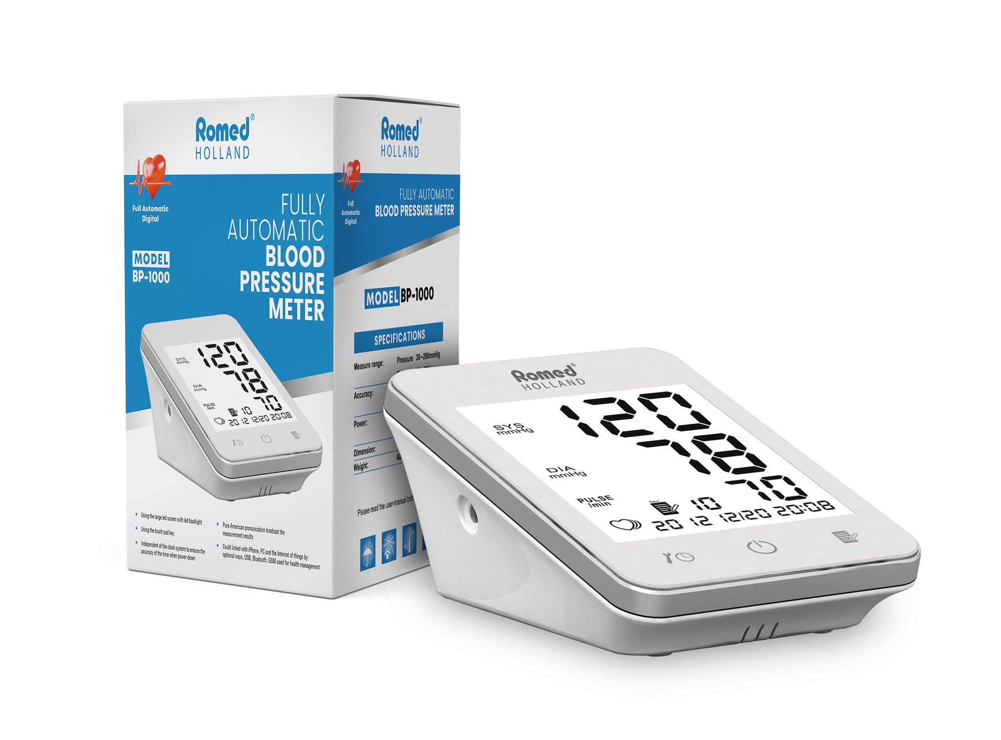 Romed Romed Volautomatische bloeddrukmeter - Set van 2 doosjes