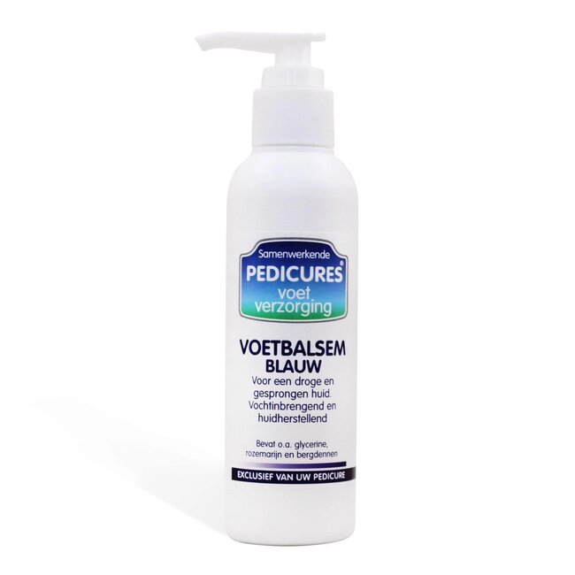 5x Zusammenwirkende Pediküre Fußbalsam Blau 150 ml