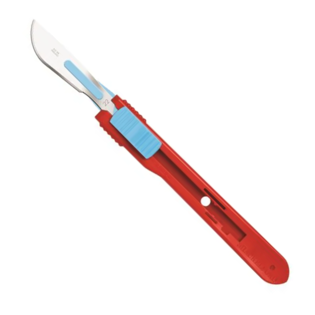Swann Morton Niet Steriel Retractable Safety Mesjes Stainless nr 22 - 500 stuks