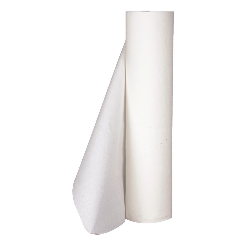 Bench Paper Ribbon Examination bench paper 2-ply perforated 50cm x 150m white - Degros