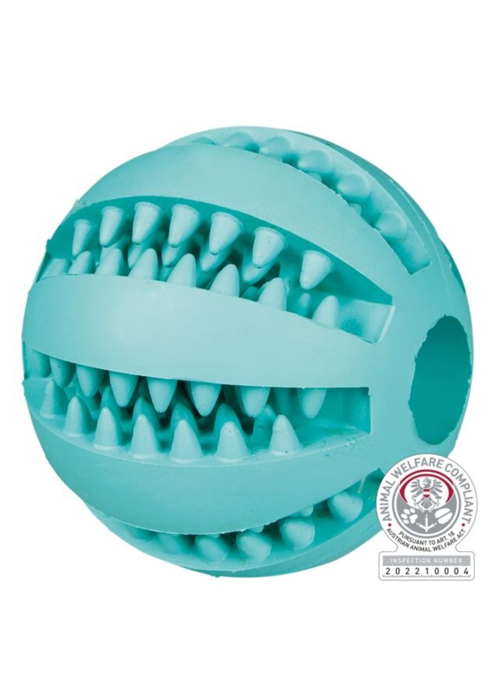 Trixie Trixie Denta Fun Bal, Muntsmaak, Natuurrubber 5cm