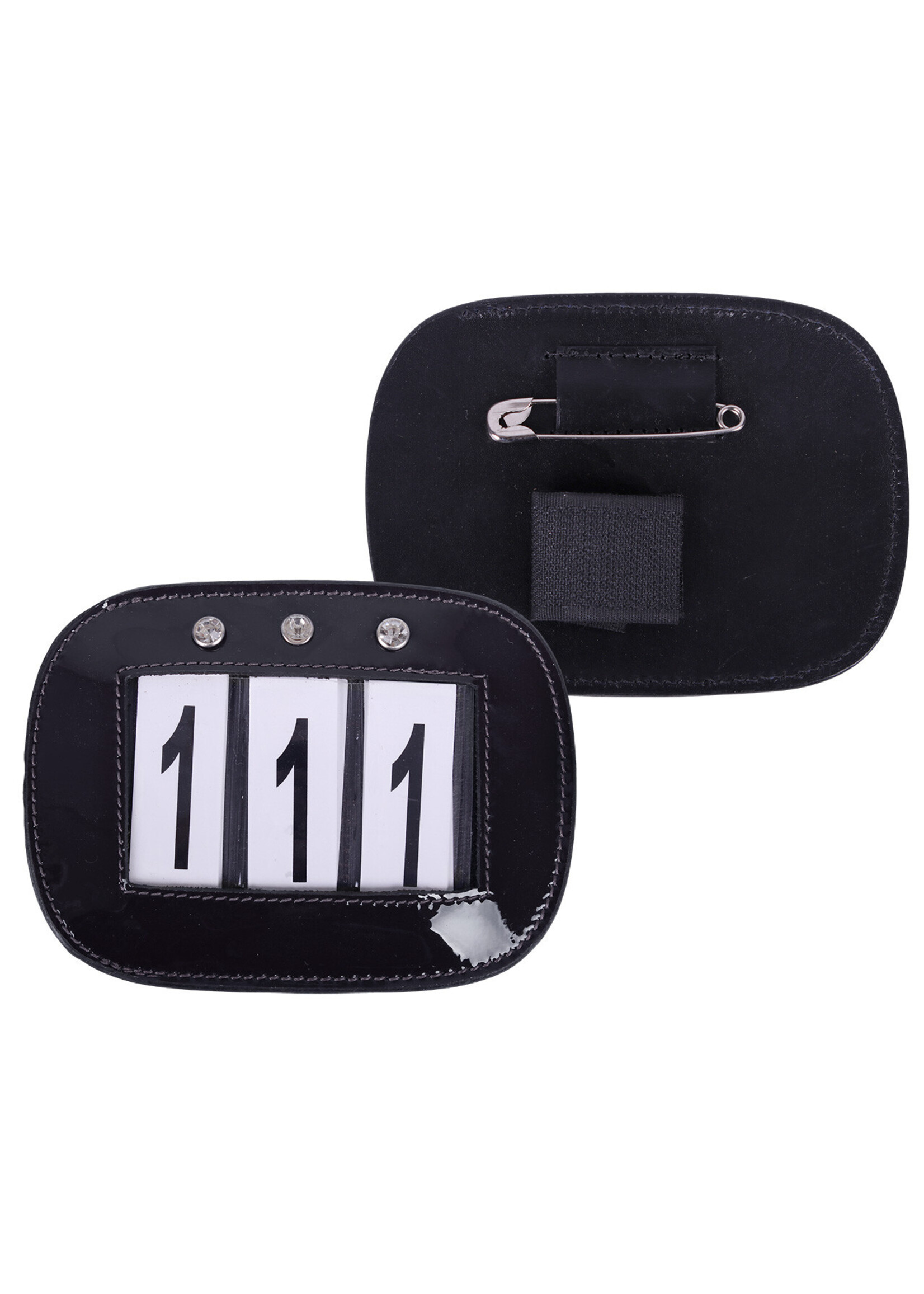 QHP Qhp Nummerhouder lak strass 2st