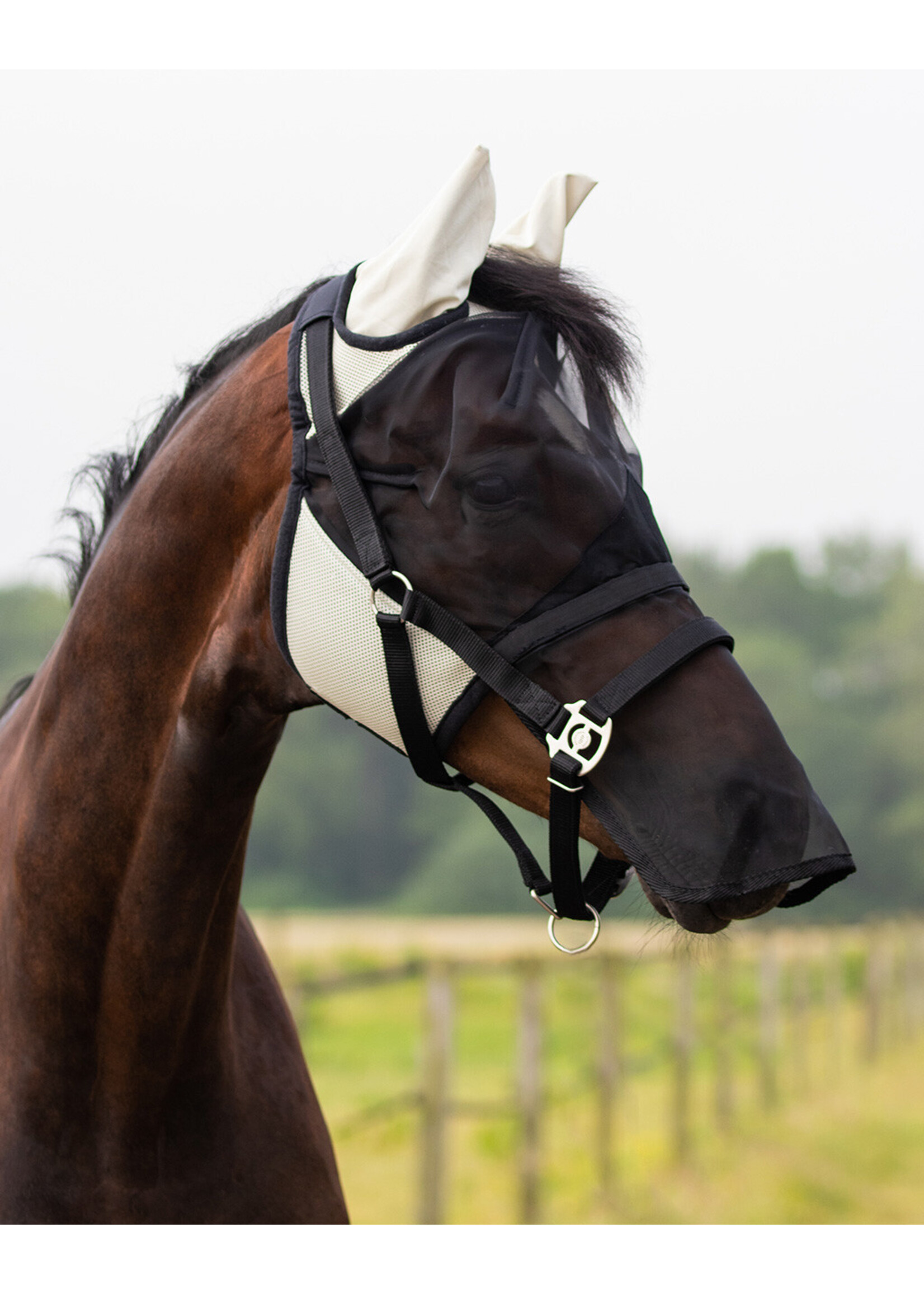 QHP vliegenmasker met afneembare neusflap mini shet