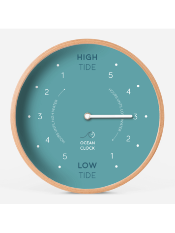Ocean Clock Tide Clock Arctic Blue