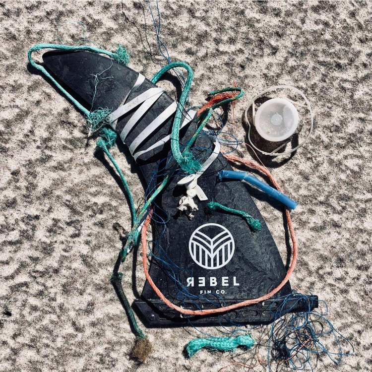 Rebel Fin Co. Recycled Fins - Single fin 9" black