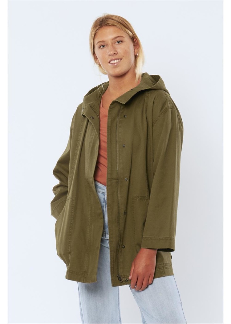 Sisstr Mavricks Woven Jacket - Dark Olive