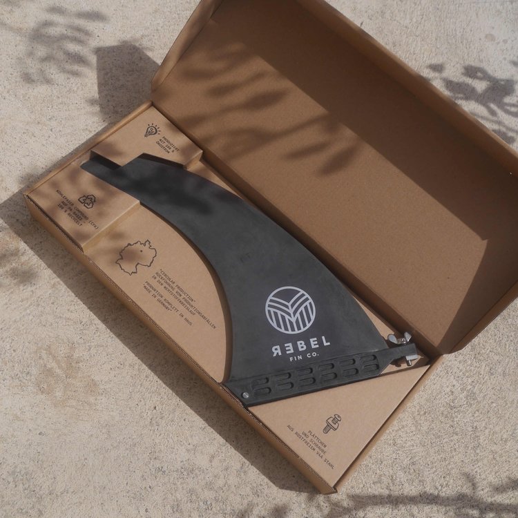 Rebel Fin Co. Recycled Fins - Single fin 9" black