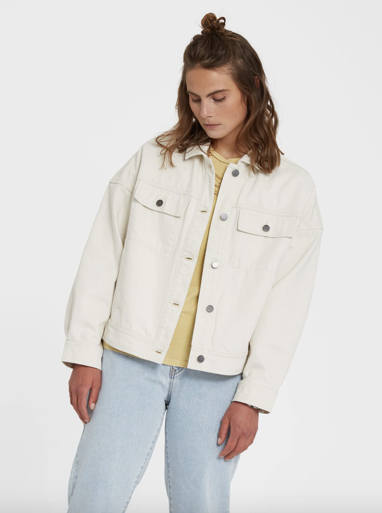 Volcom Deelyght Denim Jacket Cloud