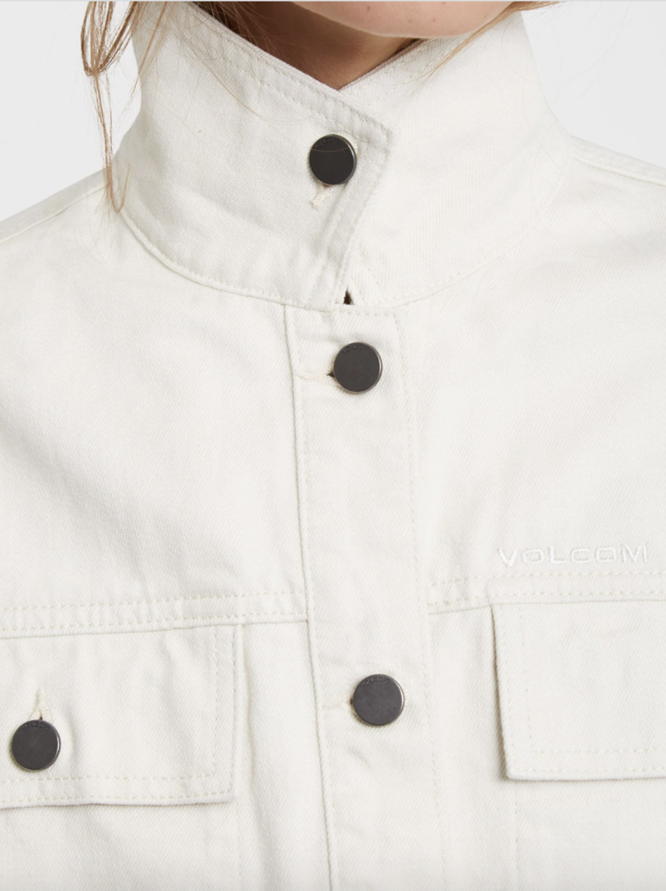 Volcom Deelyght Denim Jacket Cloud