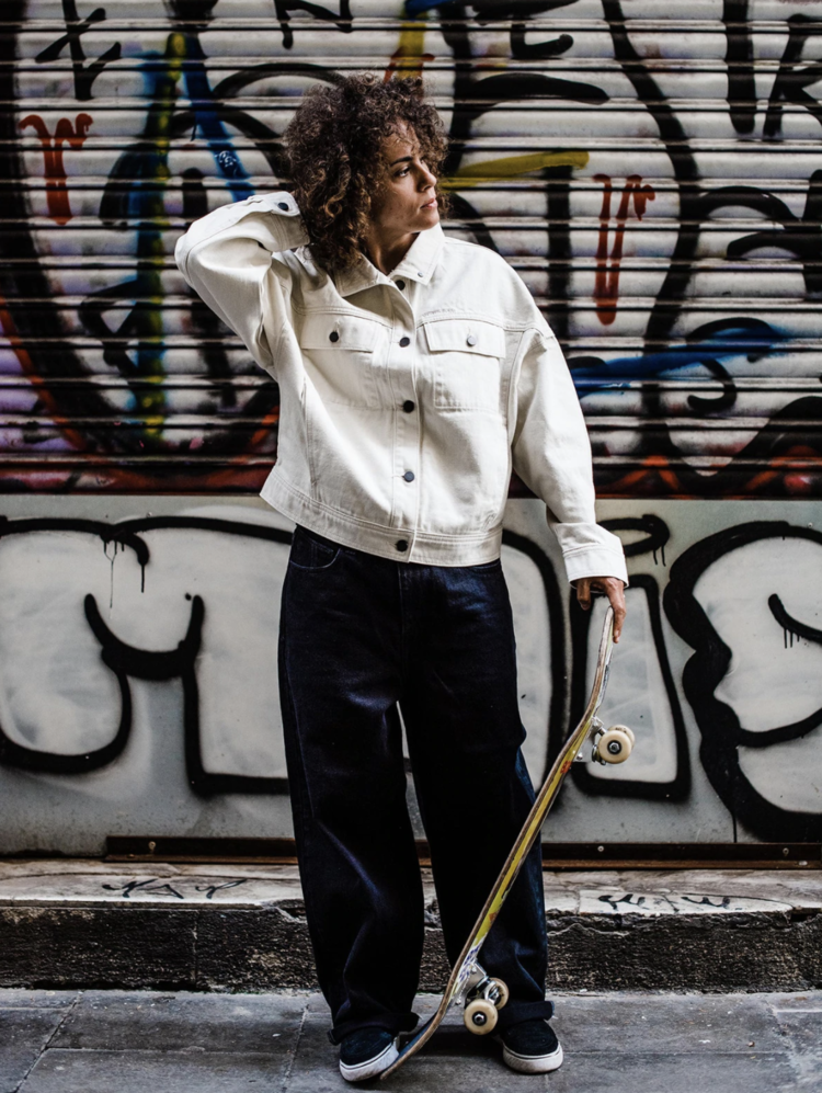 Volcom Deelyght Denim Jacket Cloud