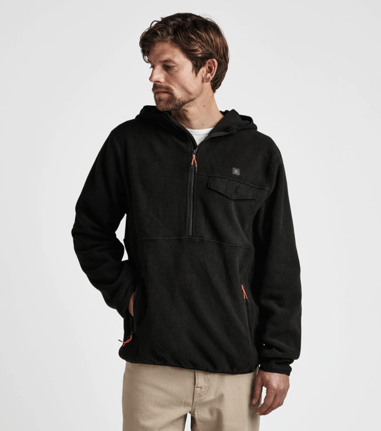 Roark Halfzip Scrambler Fleece - Black