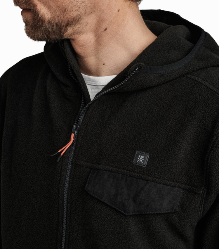 Roark Halfzip Scrambler Fleece - Black