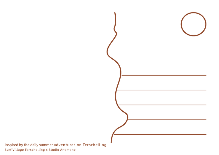 Surfvillage Postcard - Summer adventures on Terschelling