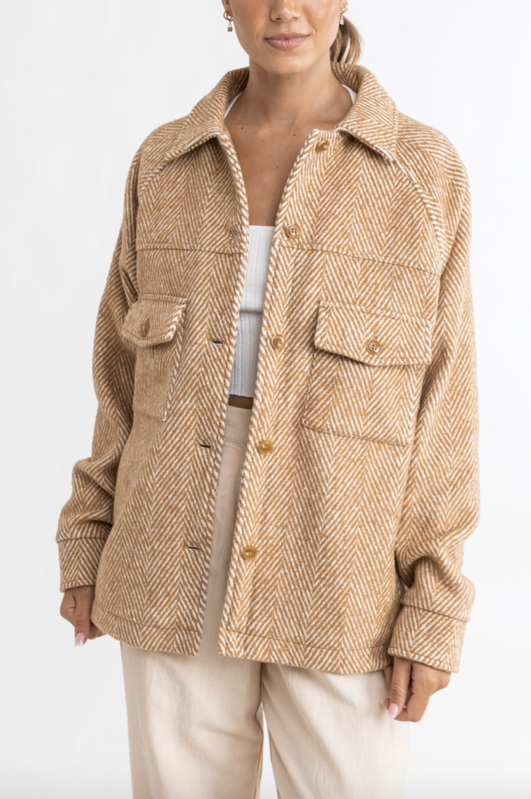 Rhythm Chevron Jacket Chai
