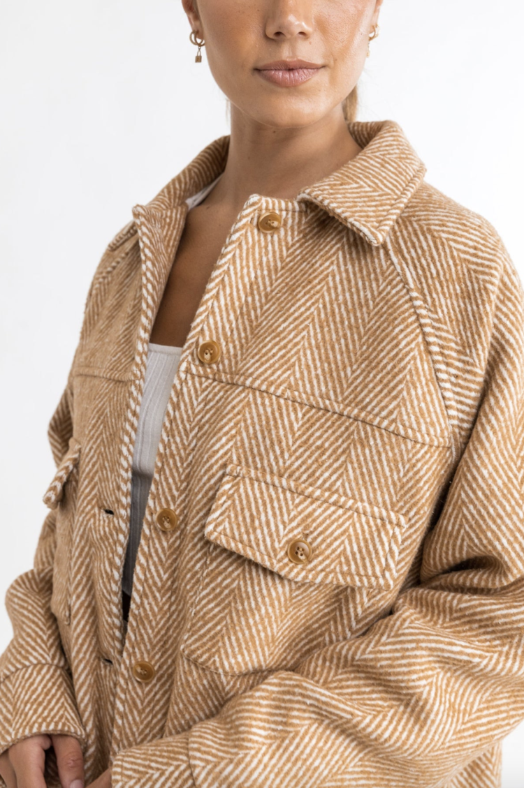 Rhythm Chevron Jacket Chai