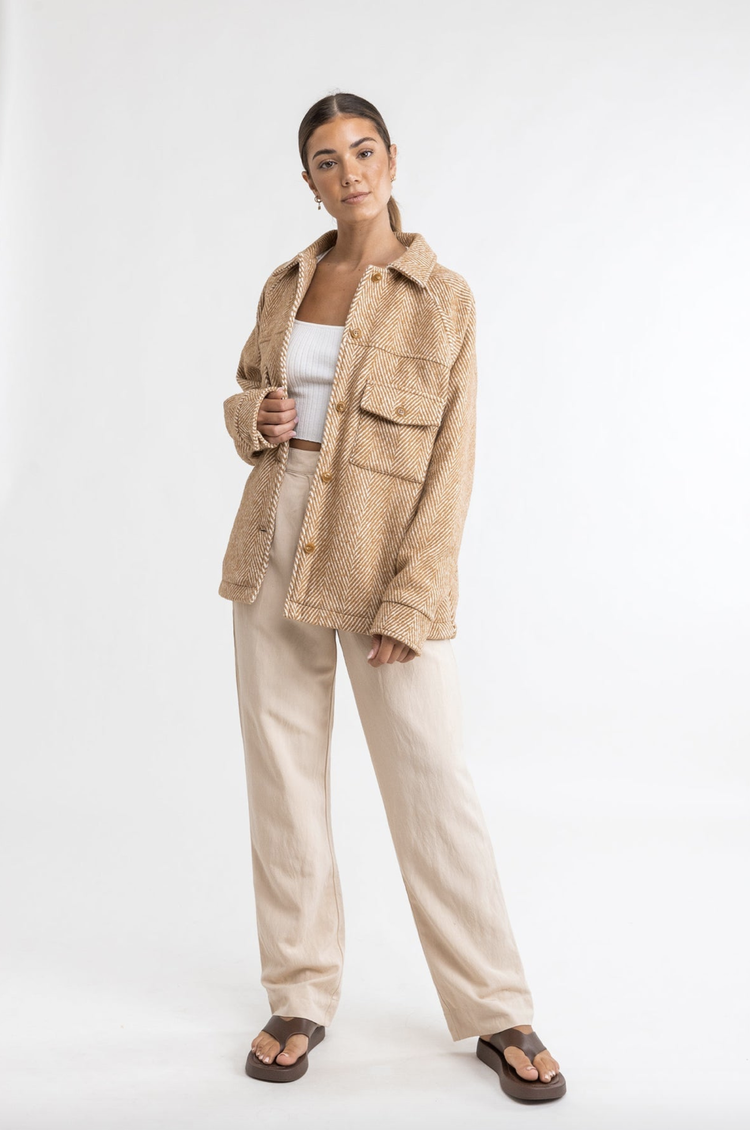 Rhythm Chevron Jacket Chai