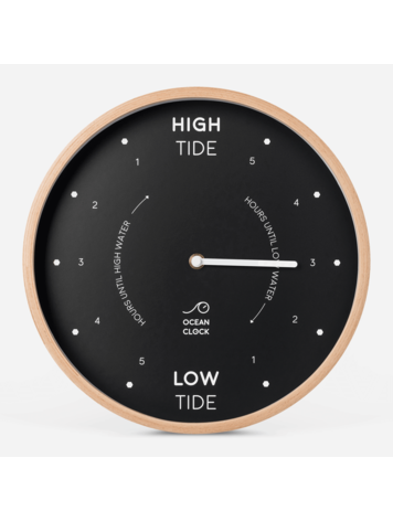 Ocean Clock Tide Clock Black