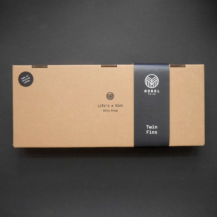 Rebel Fin Co. Twin Fins - Recycled carbon