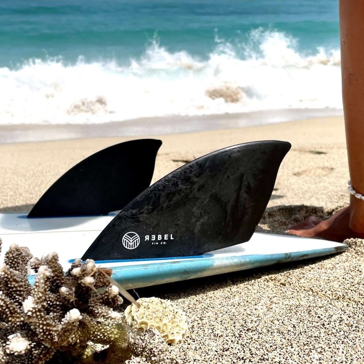 Rebel Fin Co. Twin Fins - Recycled carbon