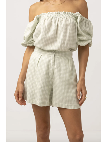 Rhythm Maisy Check Short Sage