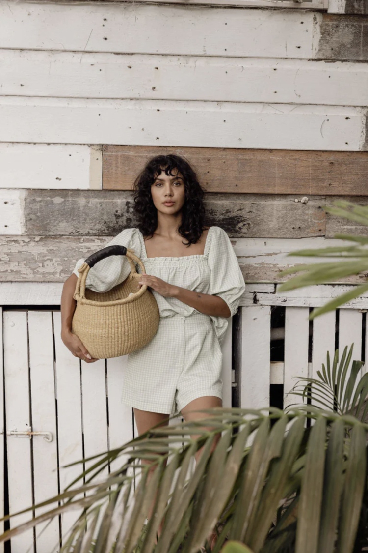 Rhythm Maisy Check Short Sage