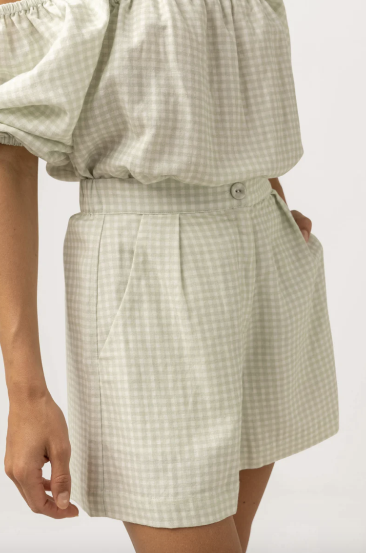 Rhythm Maisy Check Short Sage