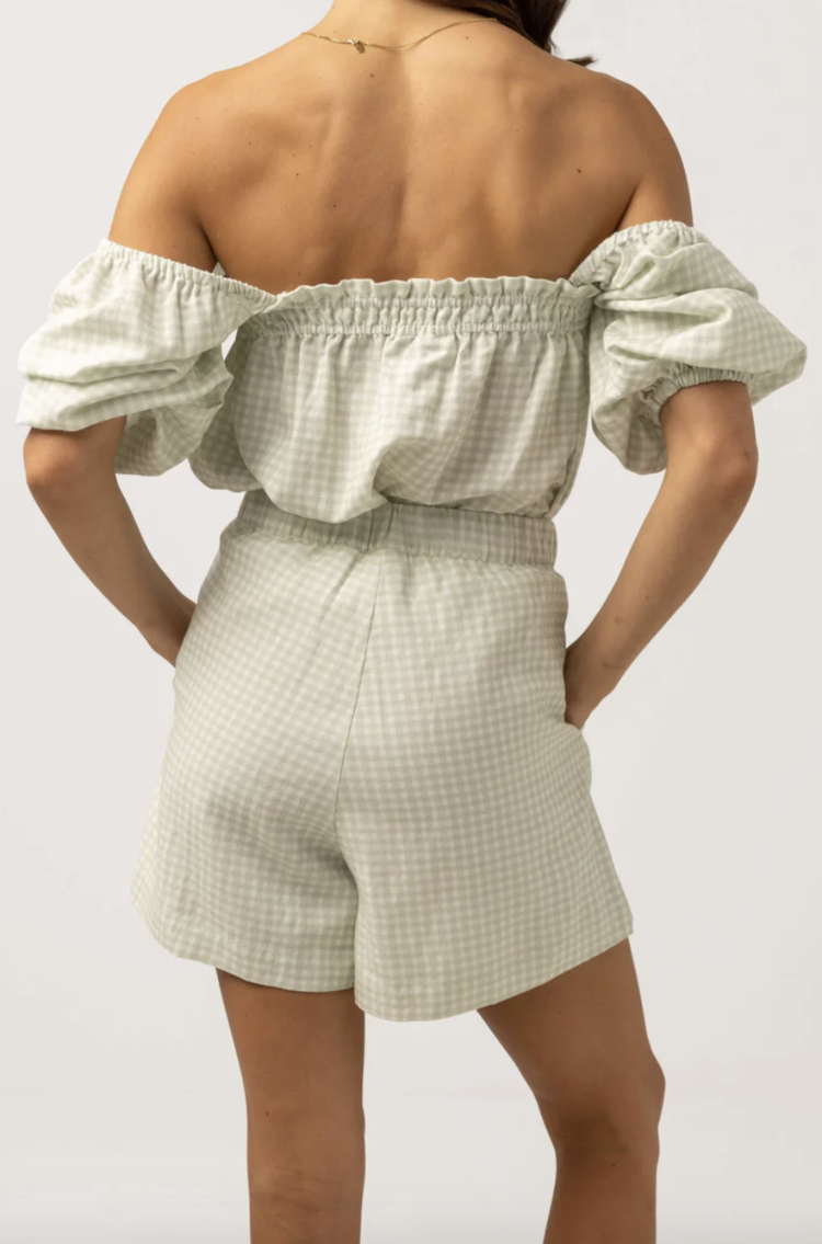 Rhythm Maisy Check Short Sage