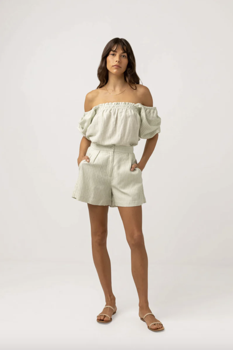 Rhythm Maisy Check Short Sage