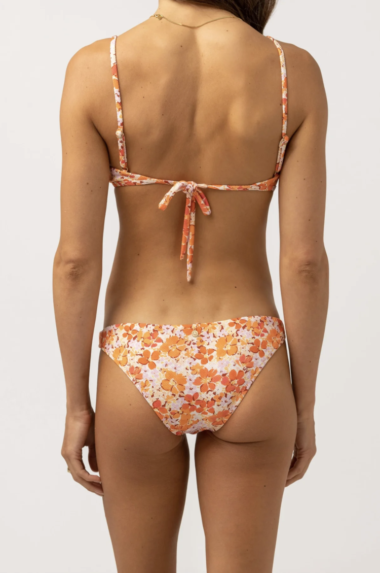 Rhythm Rosa Floral Tie Back Crop top Pink