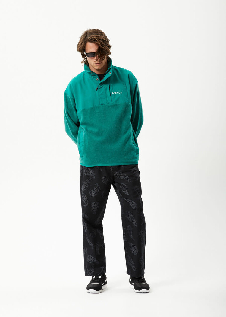 Afends Intergalactic Fleece Pullover Emerald