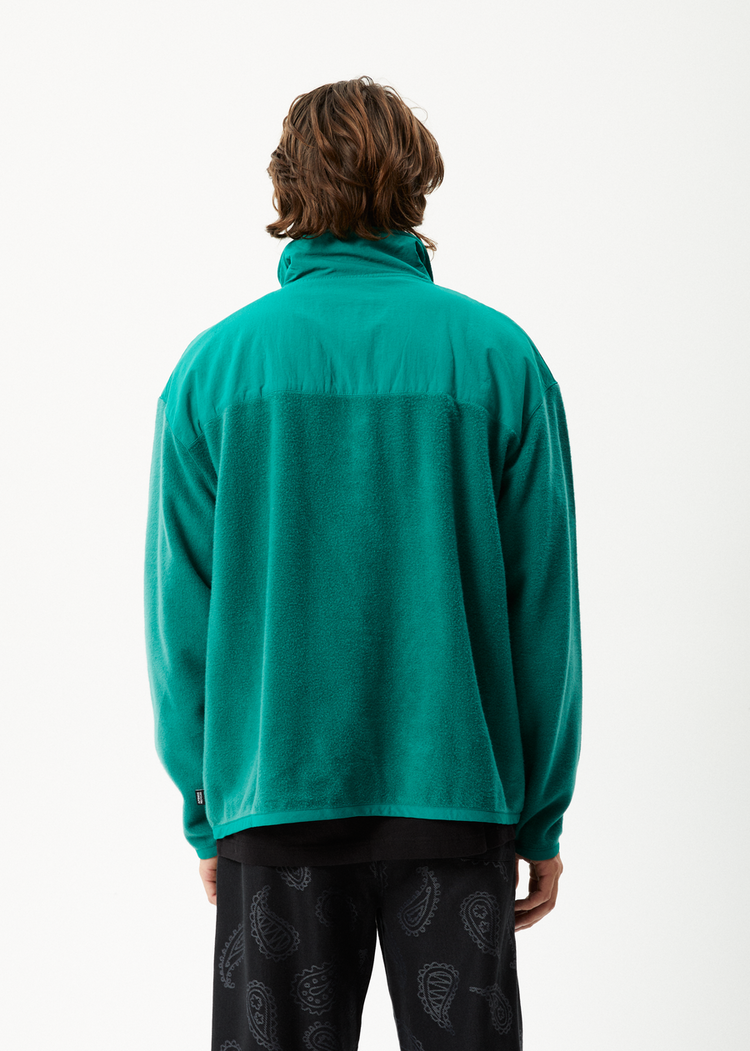Afends Intergalactic Fleece Pullover Emerald