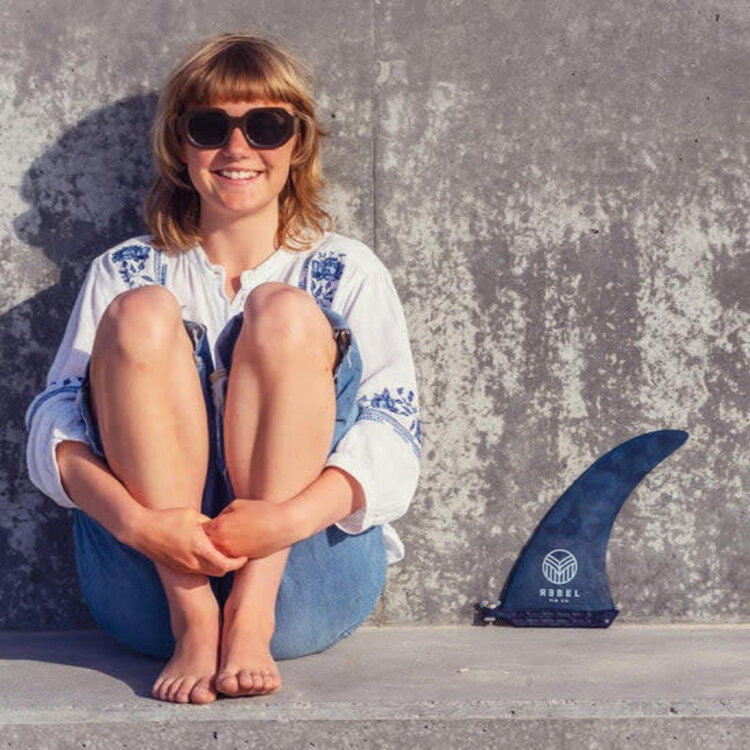 Rebel Fin Co. Recycled Fins - Single fin 9" black
