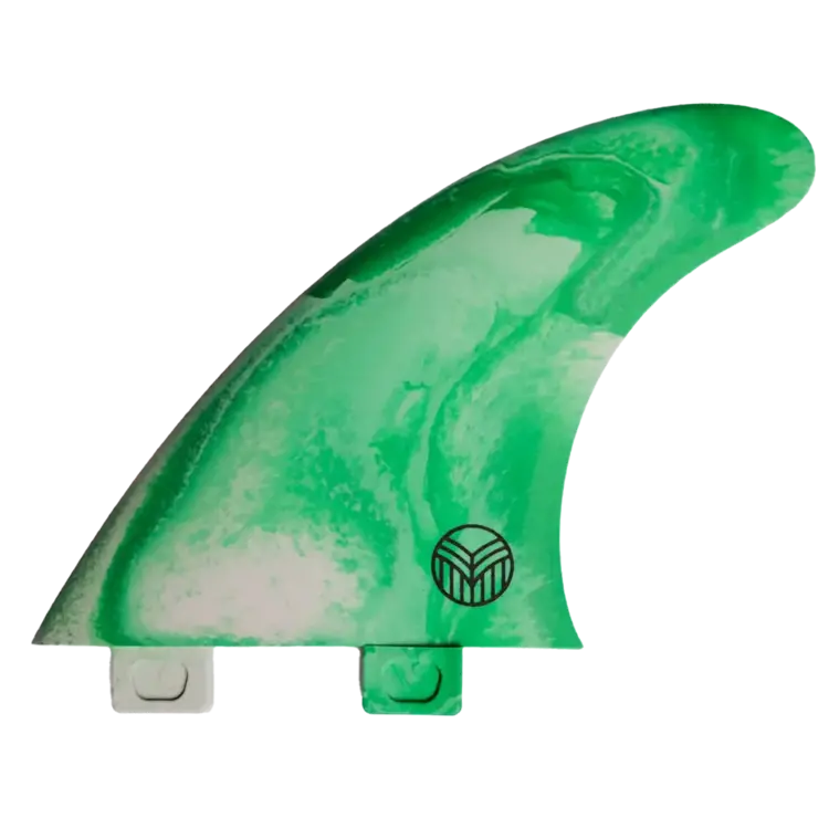 Rebel Fin Co. Recycled Marble fins - Thruster FCS -  Green
