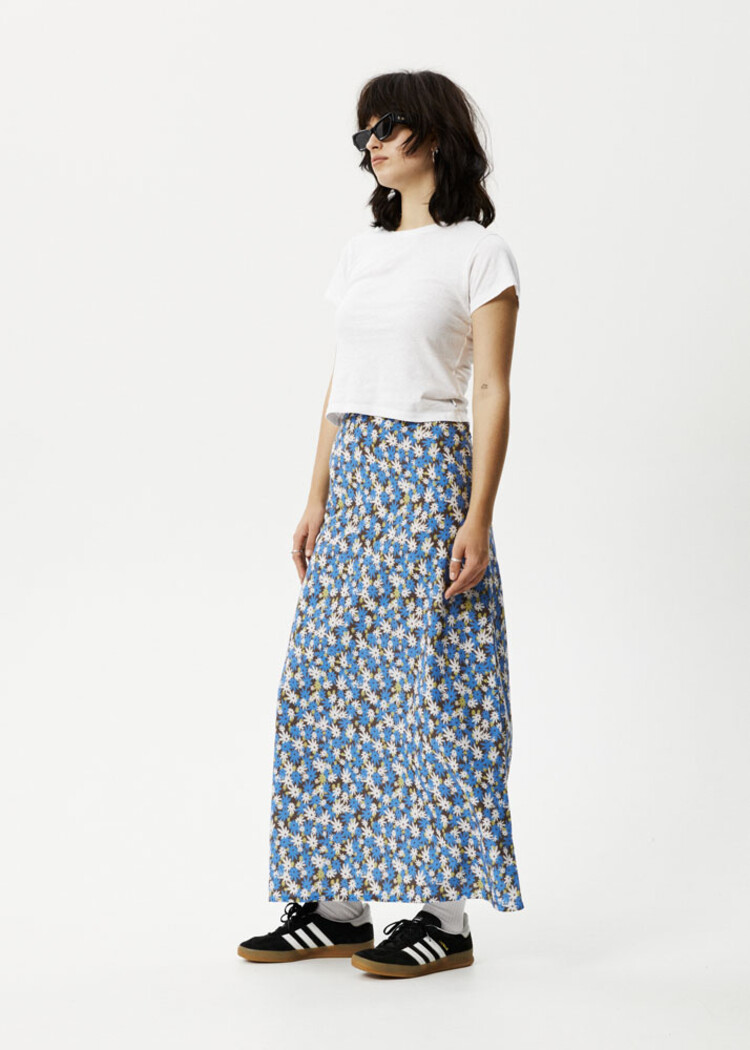 Afends Petal Maxi Skirt - Lake floral
