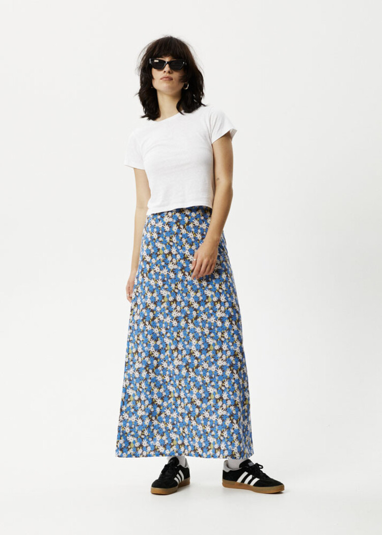 Afends Petal Maxi Skirt - Lake floral