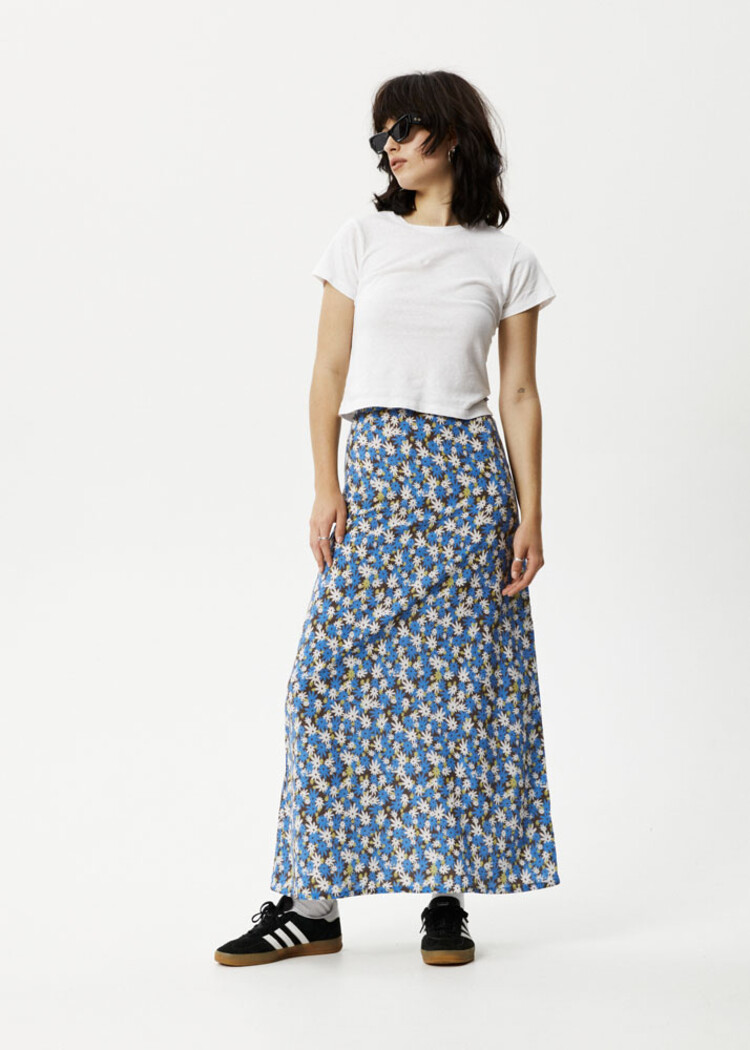 Afends Petal Maxi Skirt - Lake floral