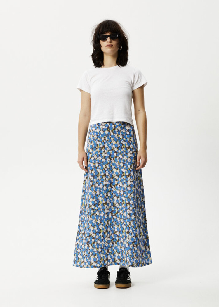 Afends Petal Maxi Skirt - Lake floral
