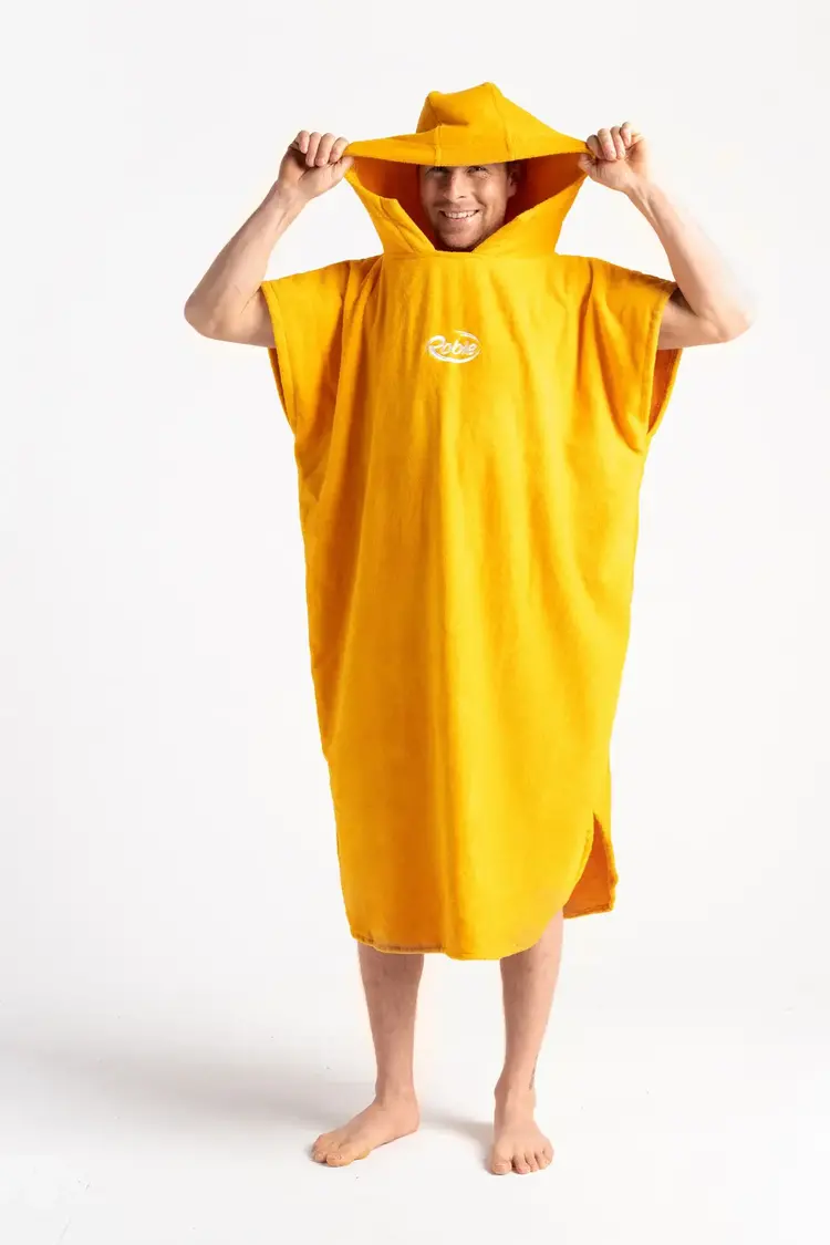 Robie Original Changing Robe - Surf Poncho - Saffron - Medium