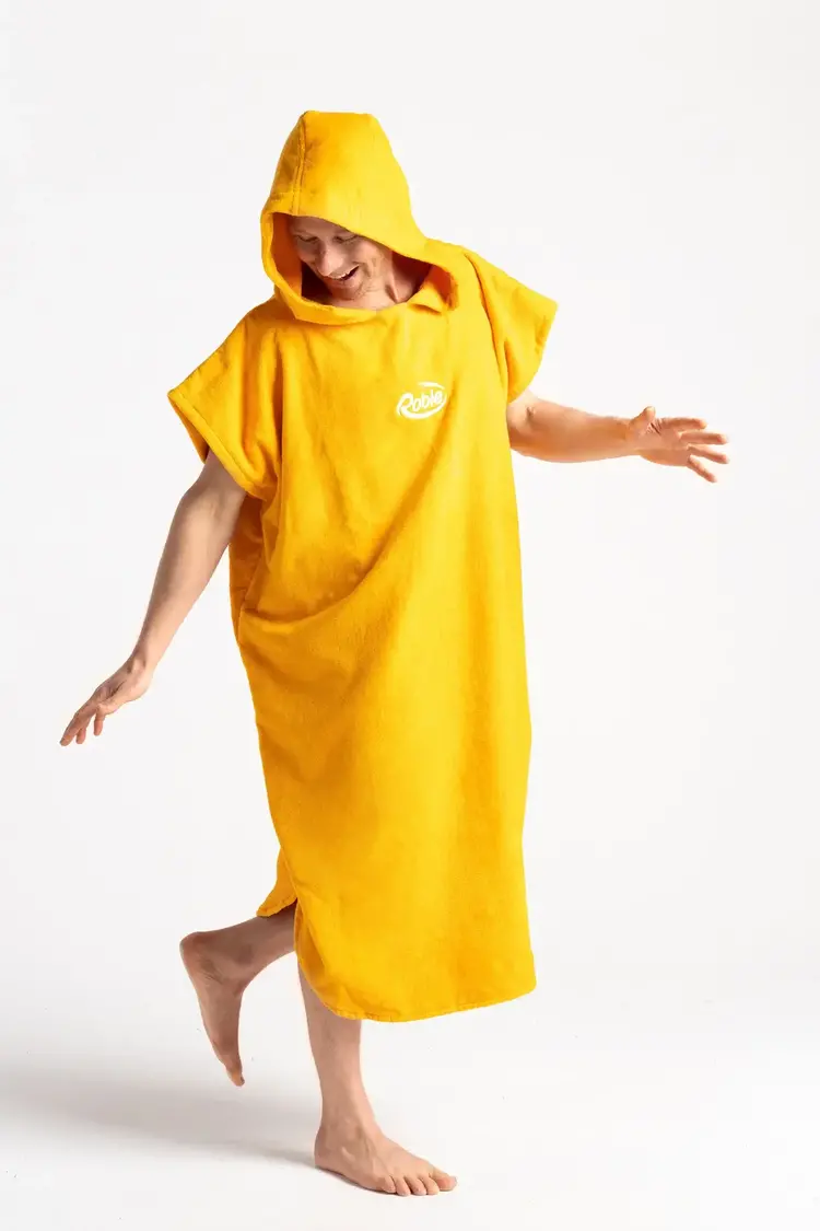 Robie Original Changing Robe - Surf Poncho - Saffron - Medium
