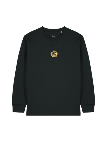 Surfvillage Embroided Circle LS - Black